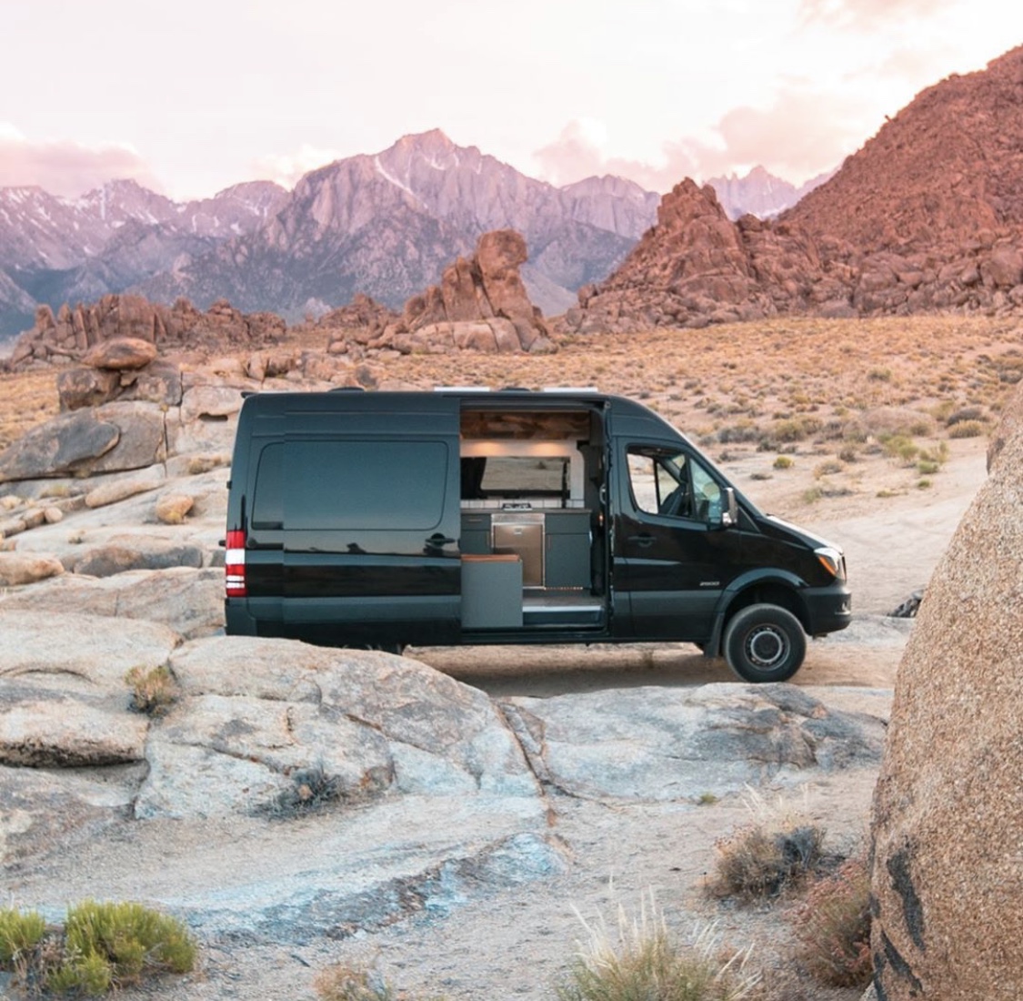 van in the desert